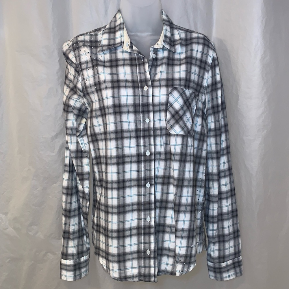 2010 M COWBOY BLING PLAID SHIRT PINK VICTORIA’S SECRET